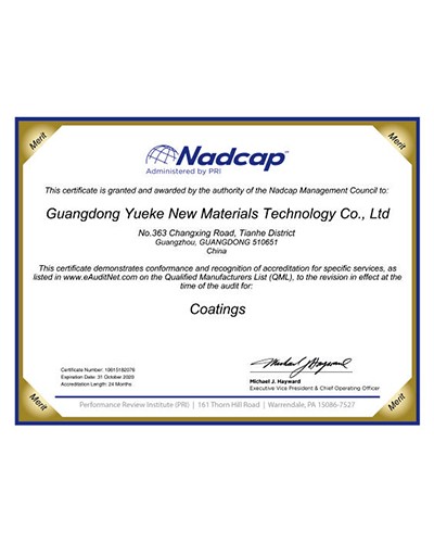 NADCAP coating certification